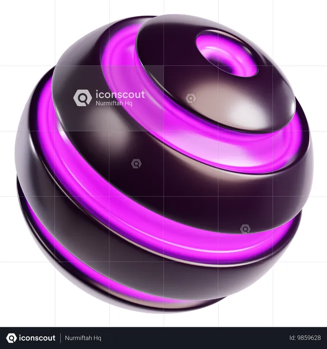 Abstract Cosmic Sphere  3D Icon