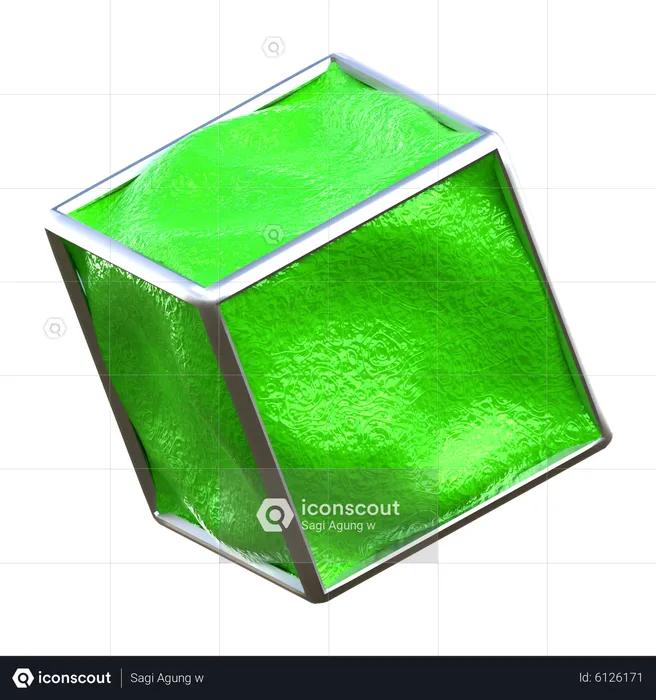 Abstract Cube  3D Icon