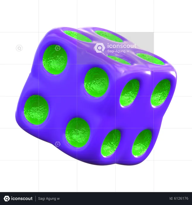 Abstract Dice  3D Icon