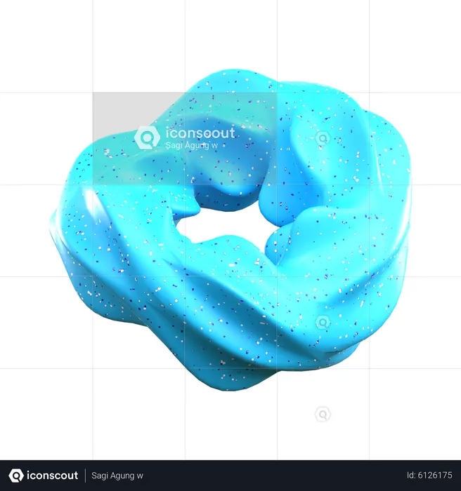 Abstract Donut  3D Icon