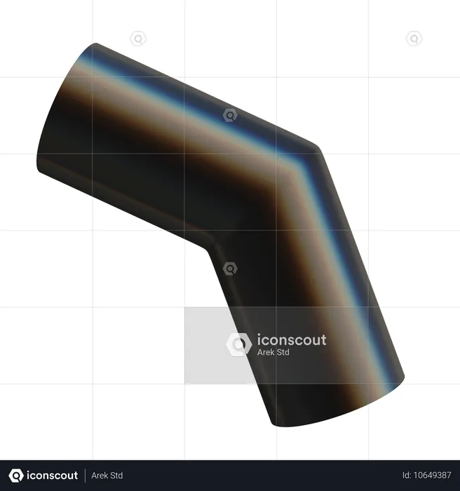 Abstract Elbow Pipe  3D Icon