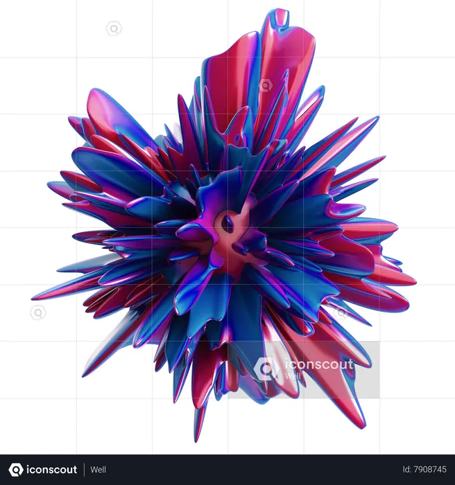Abstract Exploding  3D Icon