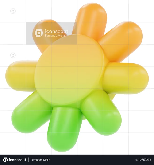 Abstract Flower  3D Icon