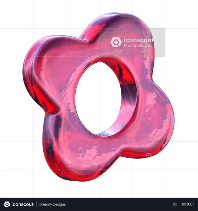Abstract Flower  3D Icon