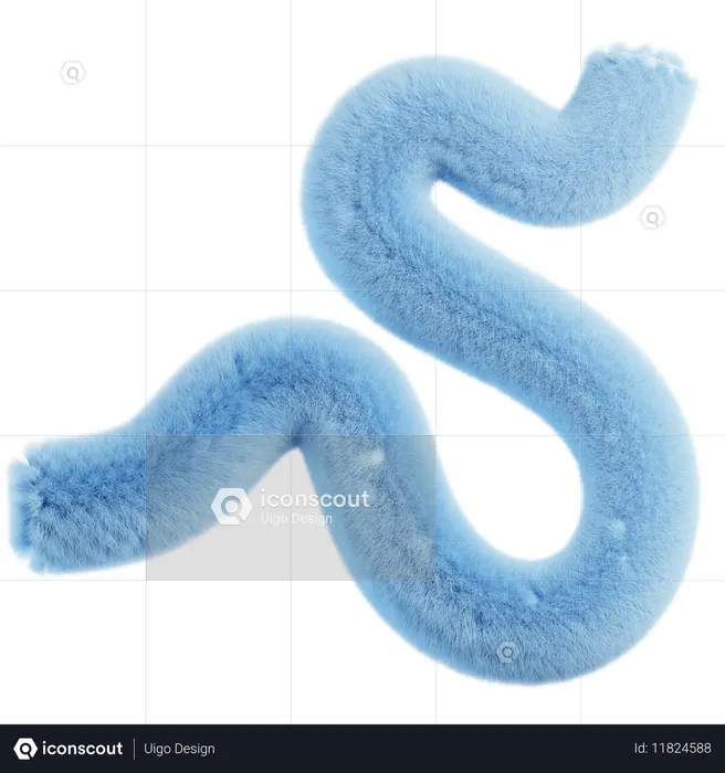 Abstract Fluffy Elements  3D Icon