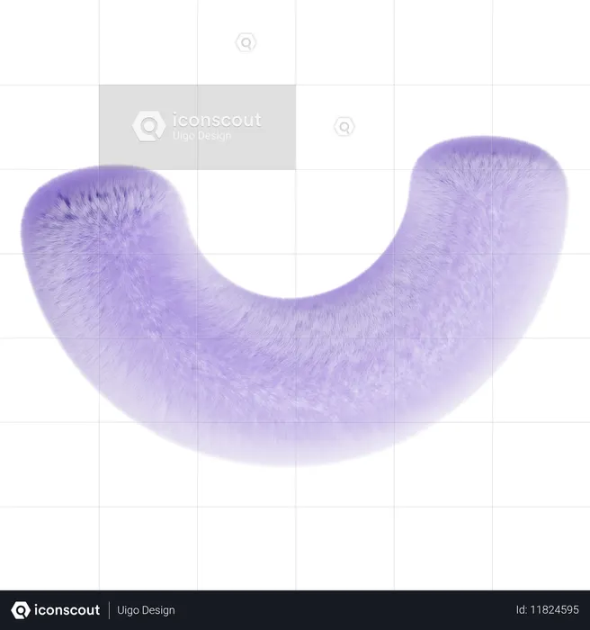 Abstract Fluffy Elements  3D Icon