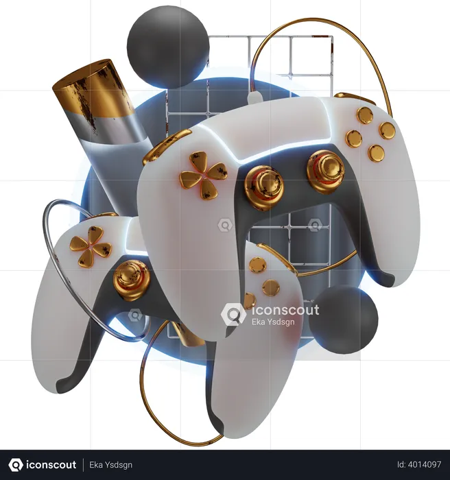 Abstract Gaming Console  3D Illustration