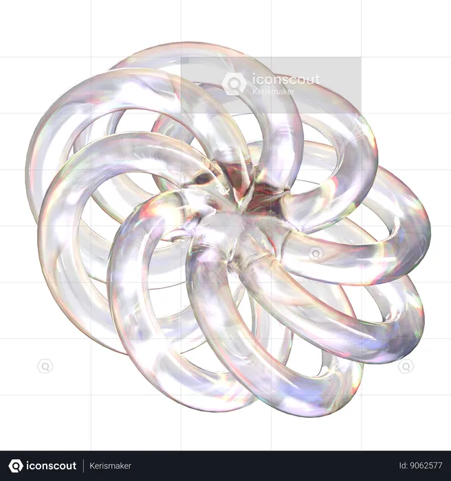 Abstract Glass  3D Icon