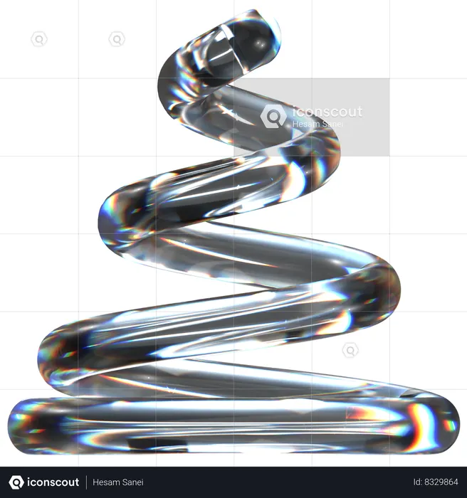 Abstract Glass  3D Icon