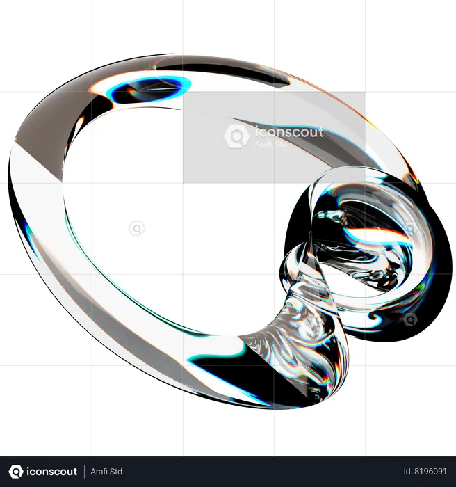 Abstract Glass Spectrum  3D Icon