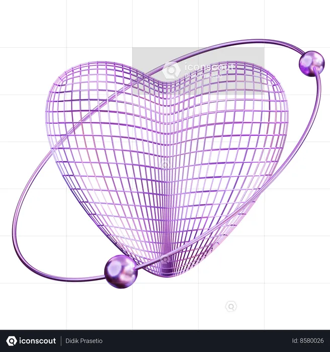 Abstract Heart  3D Icon