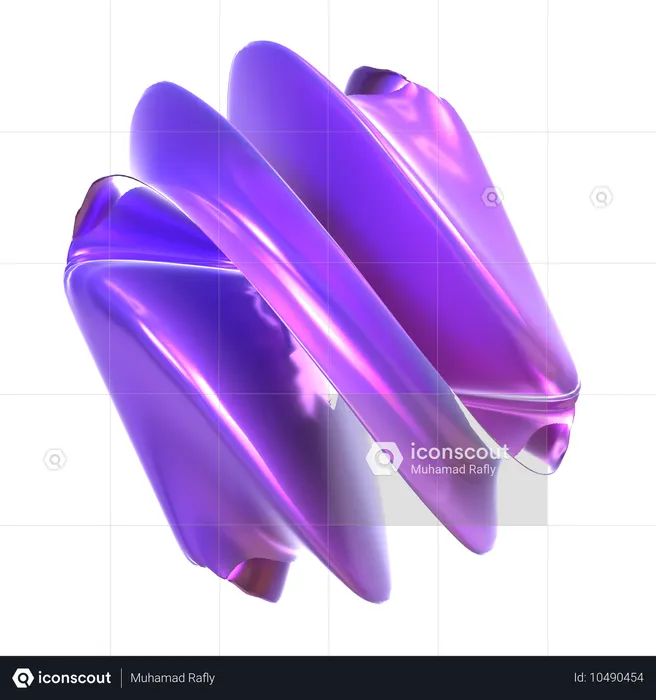 Abstract Holographic Shape  3D Icon