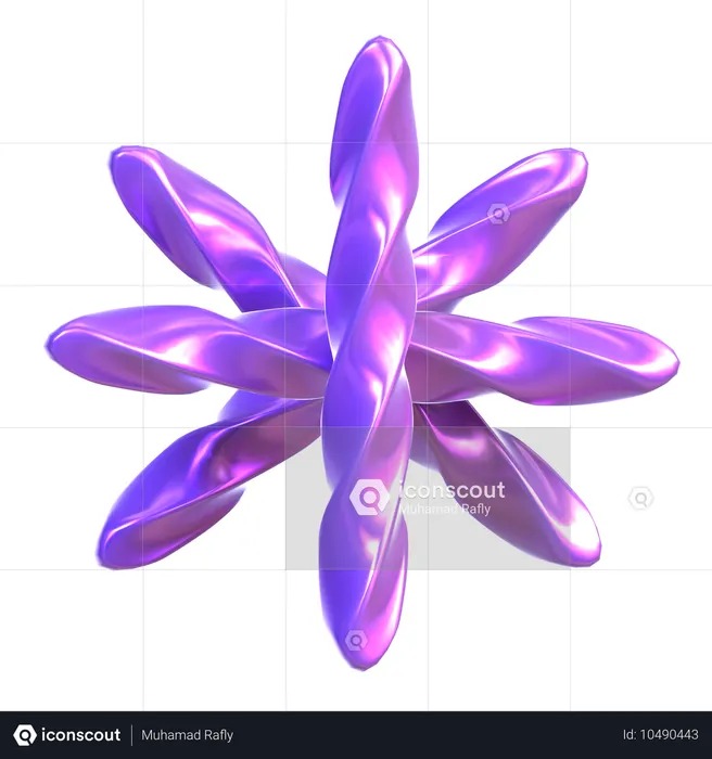 Abstract Holographic Shape  3D Icon