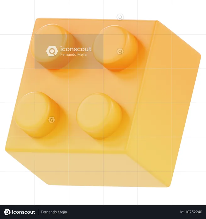 Abstract Lego  3D Icon