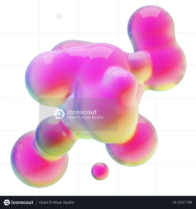 Abstract Liquid Shape  3D Icon