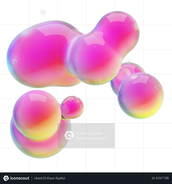 Abstract Liquid Shape  3D Icon