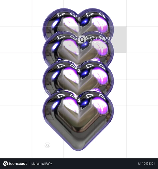 抽象的な愛の幾何学  3D Icon