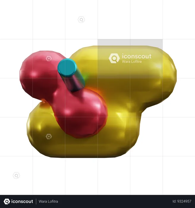 Abstract Metaball  3D Icon