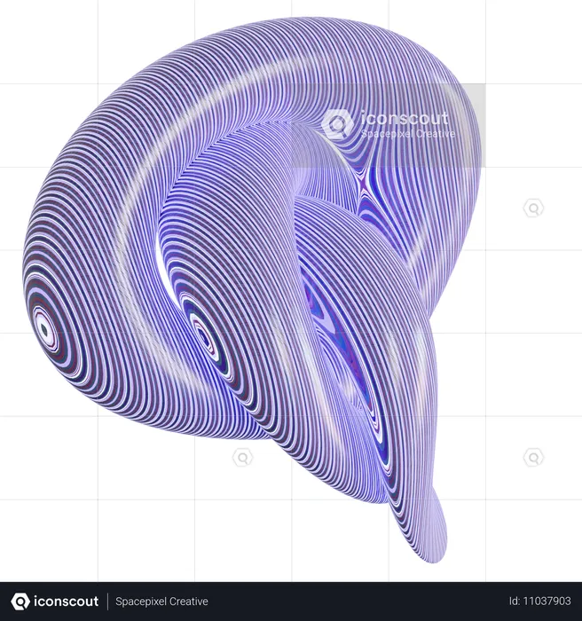 Abstract Pattern Shape  3D Icon