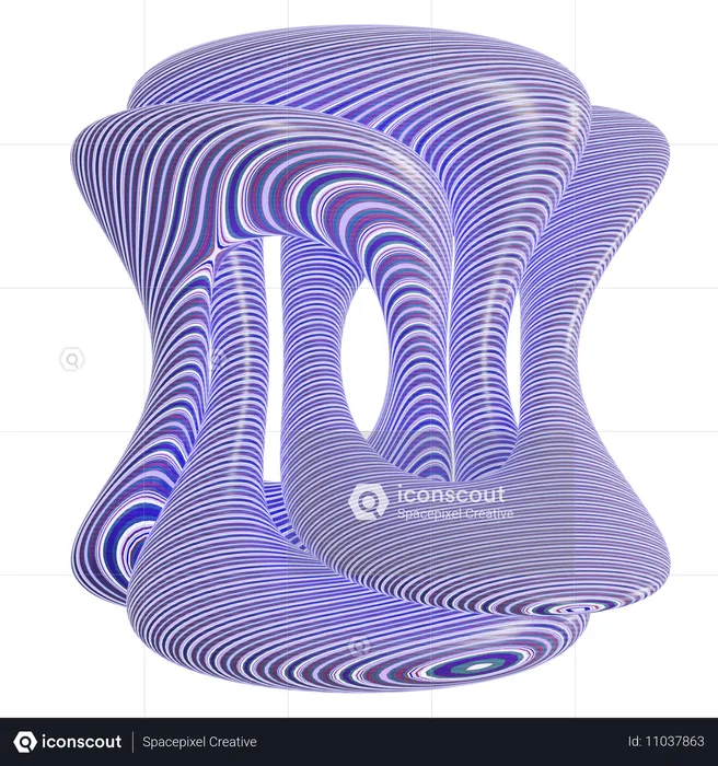 Abstract Pattern Shape  3D Icon