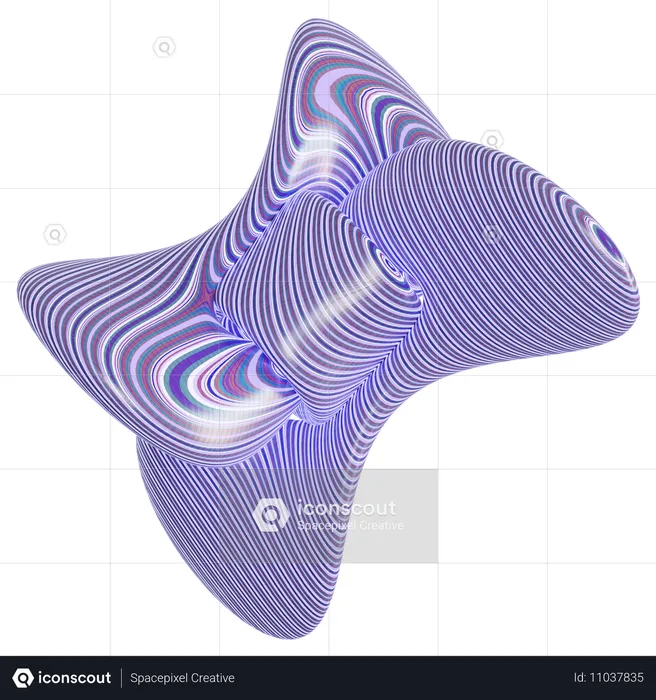 Abstract Pattern Shape  3D Icon