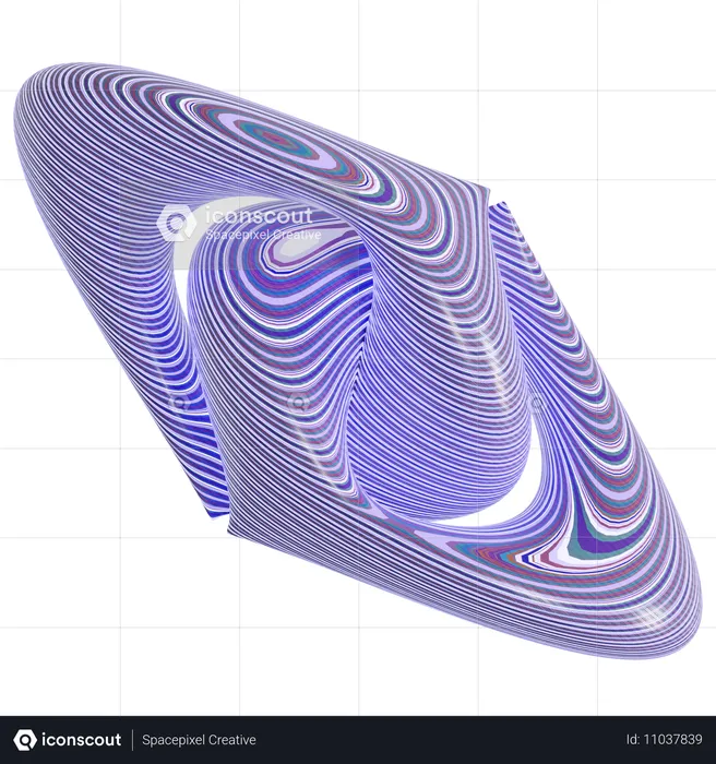 Abstract Pattern Shape  3D Icon