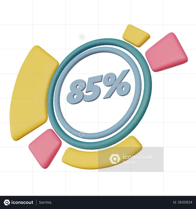 Abstract Pie  3D Illustration