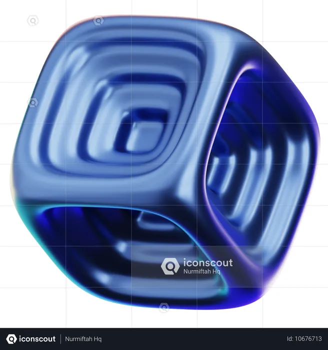 추상적인 모양  3D Icon