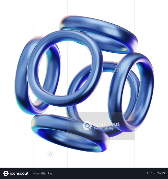 抽象的な形  3D Icon