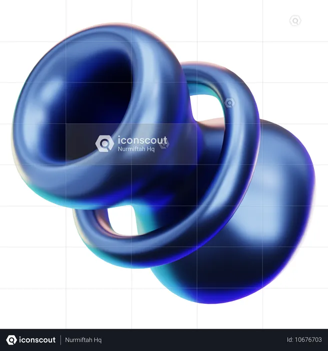 추상적인 모양  3D Icon