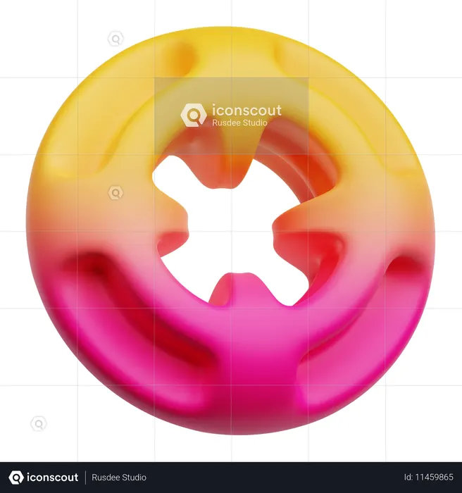 抽象的な形  3D Icon