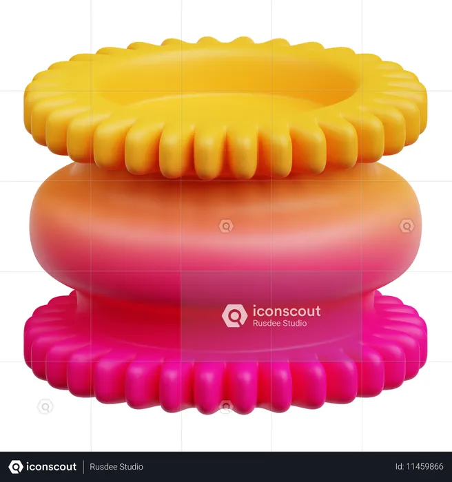 抽象的な形  3D Icon