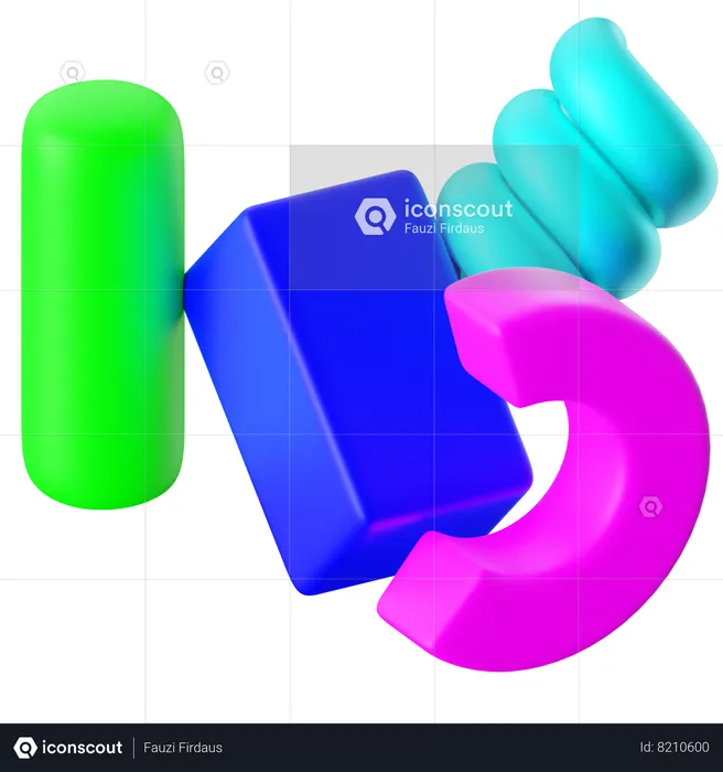 Abstract Shapes  3D Icon