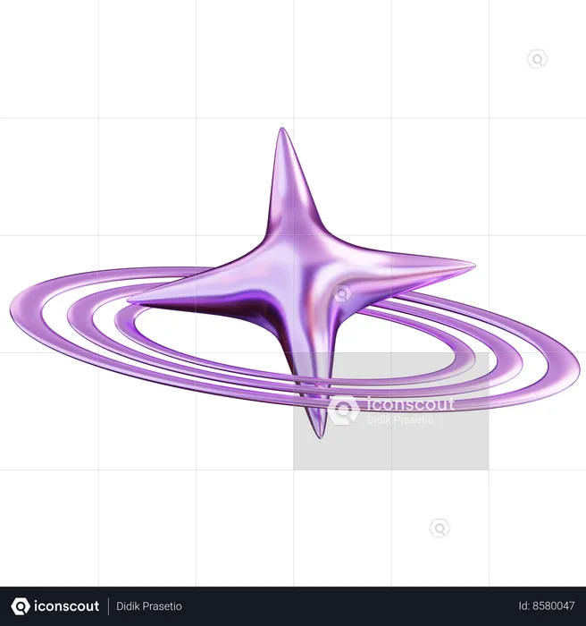 Abstract Star  3D Icon