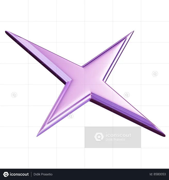 Abstract Star  3D Icon