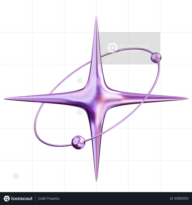 Abstract Star  3D Icon