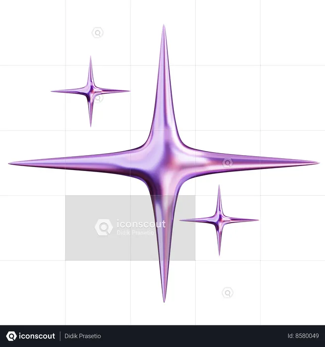 Abstract Star  3D Icon