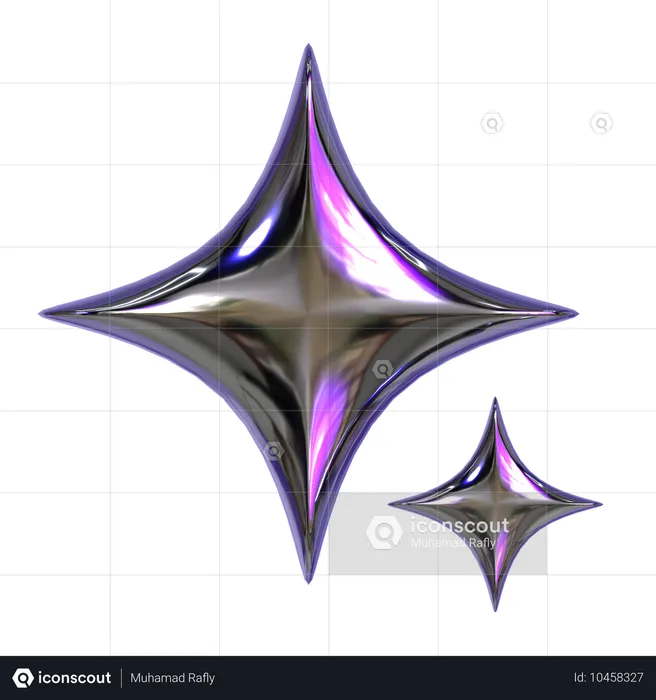 Abstract Star Geometry  3D Icon