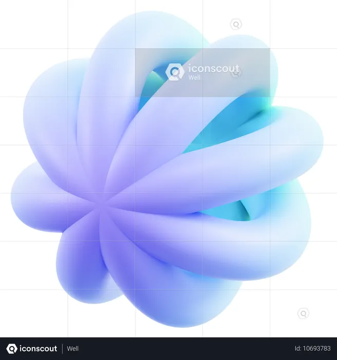 Abstract Torus Rotation  3D Icon