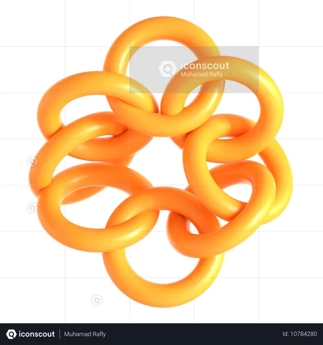 Abstract Torus Shape  3D Icon