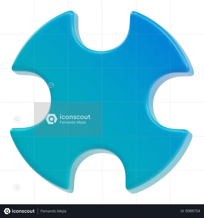 Geografía abstracta  3D Icon