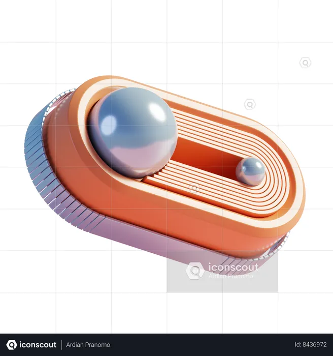 Résumé géométrique  3D Icon