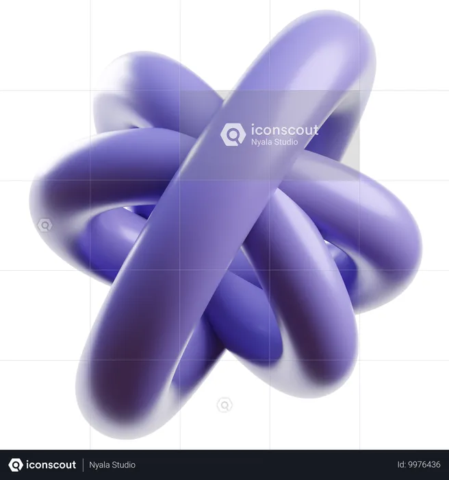 Abstrakter Torus  3D Icon