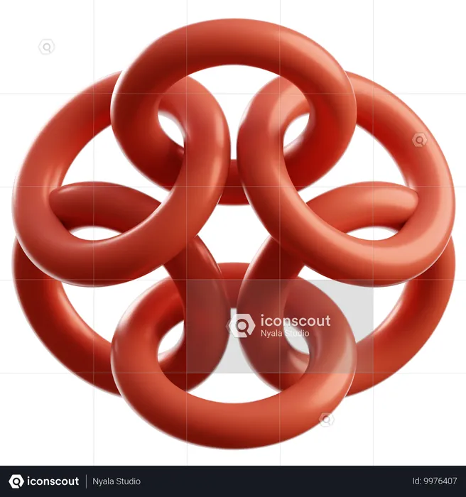 Abstrakter Torus  3D Icon