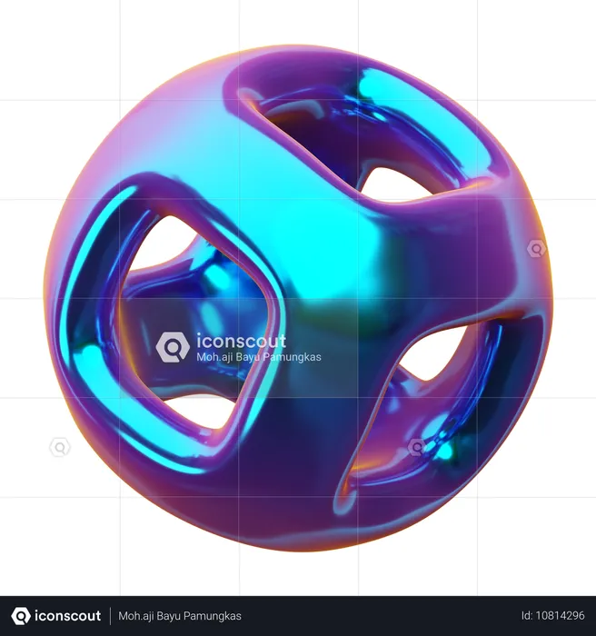 Abstrakte Form  3D Icon