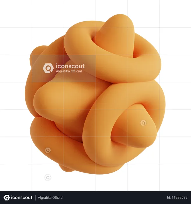 Abstrakter Ring und Stern  3D Icon