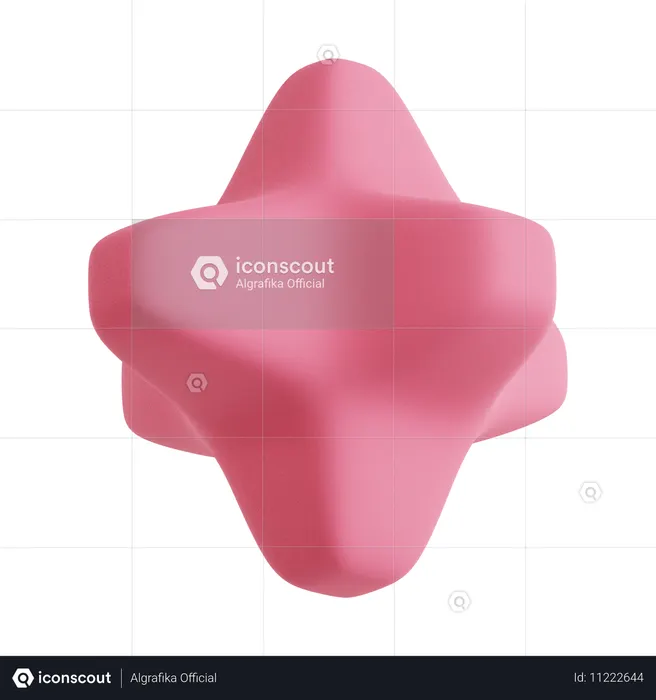 Abstrakter Stern  3D Icon