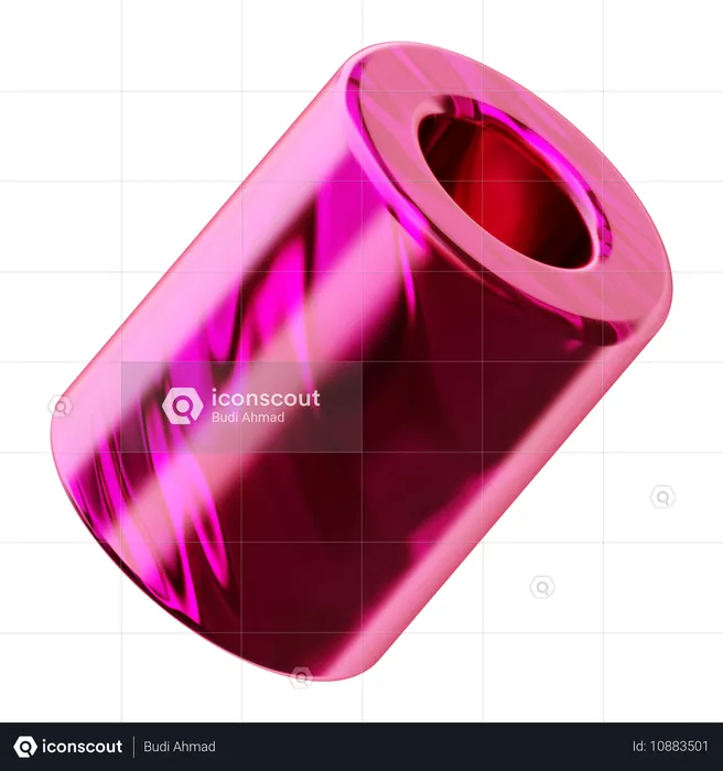 Abstrakter Zylinder  3D Icon