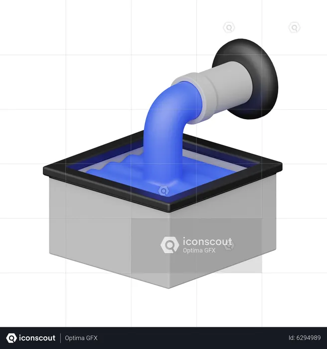 Abwasser  3D Icon