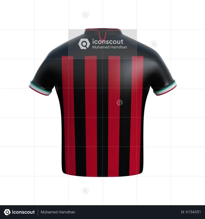 AC Milan Football T Shirts  3D Icon